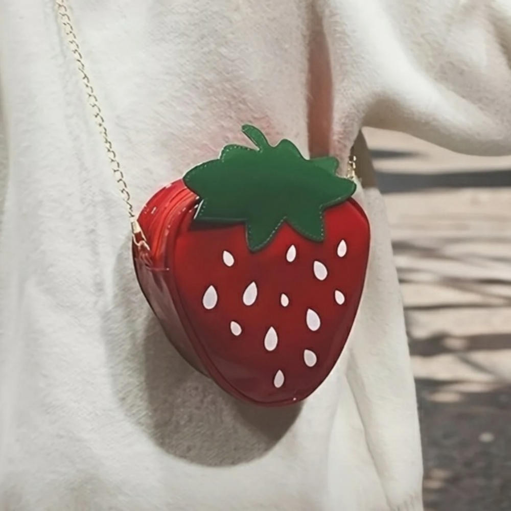 Brand New Still In Bag Strawberry-Shaped Bag
